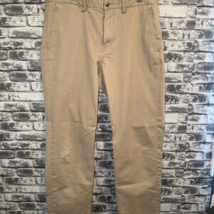 Polo Ralph Lauren Size 34/32 Bedford Stretch Straight Fit Khaki Pants
